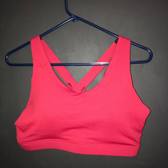 Red Comfy Sports Bra - Picture 2 of 3